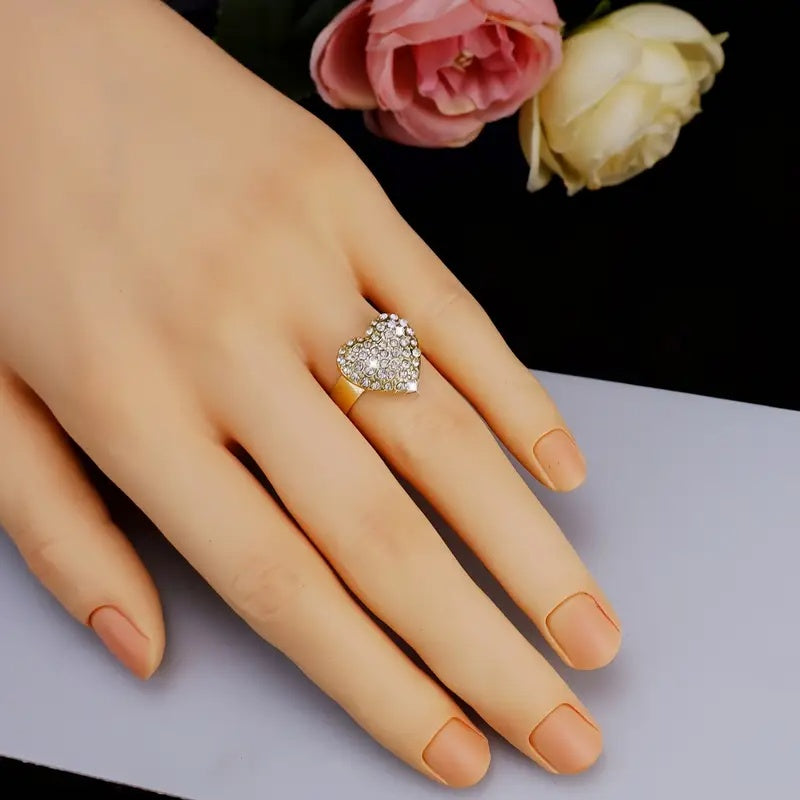 Luxuriöses Herzförmiges Schmuckset – Eleganz und Romantik in Einem